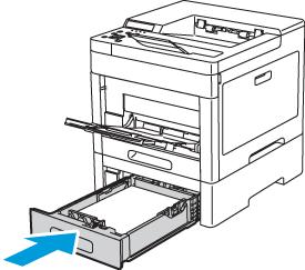 Pokud jsou zásobníky papíru nastaveny jako Plně nastavitelné, budete vyzváni k ověření nebo změně nastavení papíru. a. Stiskněte tlačítko Nabídka na ovládacím panelu tiskárny.