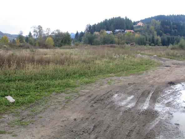 Foto č. 11: Charakter biotopu na navržených plochách č. 14, 18. plocha č. 15 plocha občanského vybavení, Pod přehradou II.