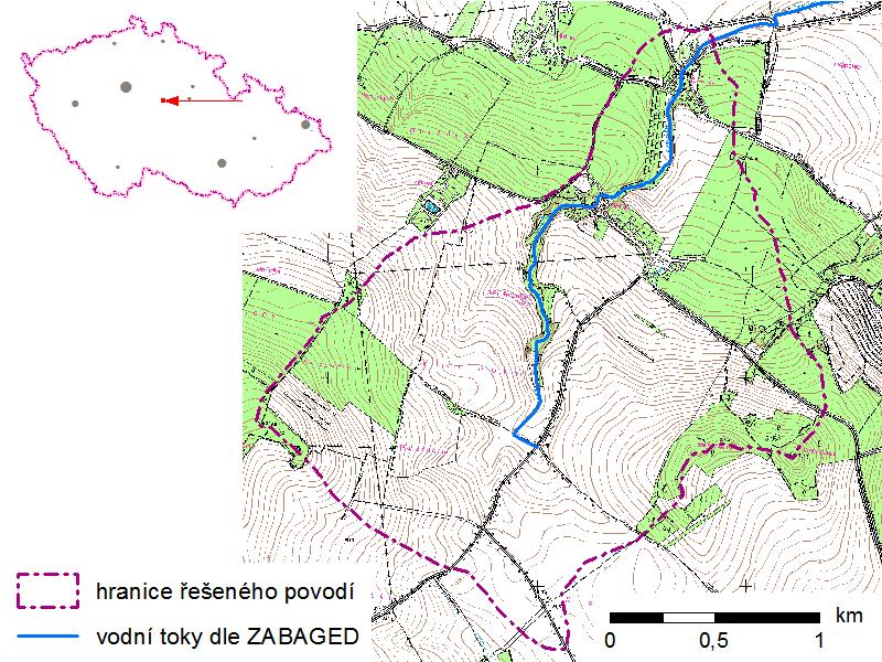 prezentovány výsledky porovnání plošné distribuce erozních a sedimentačních ploch a celkové množství erodovaného/deponovaného materiálu v intravilánu.