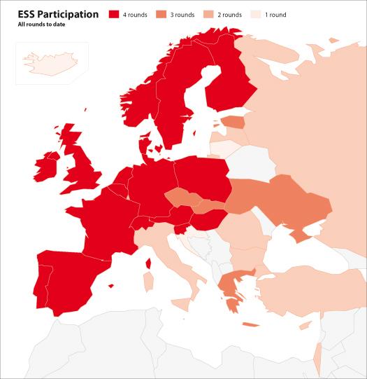 Hlavní přínosy ESS - opakovaný (longitudinální) a vysoce standardizovaný mezinárodní komparativní výzkum umožňuje sledování postojů v čase a napříč evropskými státy, - vysoké požadavky na kvalitu