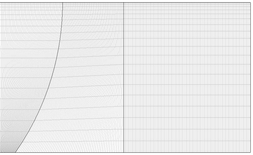 na Remesh se nám upraví diskretizační síť do nové podoby (obr.1). Veškeré ostatní parametry zůstávají shodné, takže s takto upraveným modelem přímo spustíme novou simulaci. Obr.