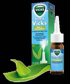 Každý měsíc rady pro Vaše zdraví přímo od našich lékárníků. Sinex Vicks 15 ml Nosní sprej Sinex Vicks s aloe a eukalyptem pro účinnou úlevu od rýmy a ucpaného nosu.
