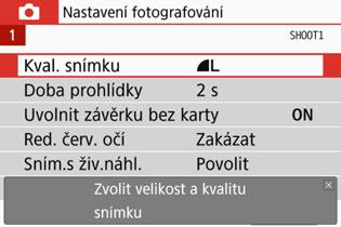 Při výchozím nastavení je zvolena možnost [Povolit]. Vyberte položku 1 [Průvodce funkcí].