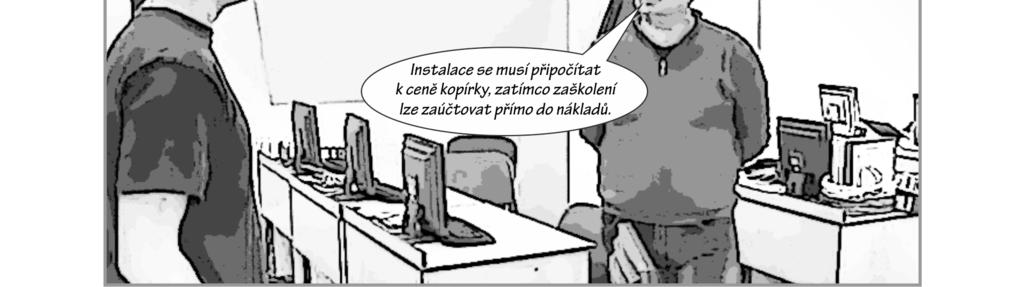 Zaplacená částka byla: a) za instalaci kopírovacího stroje b) za zaškolení obsluhy kopírovacího stroje Účetní jednotka si stanovila limit pro zařazení do DHM ve výši 40 000 Kč.