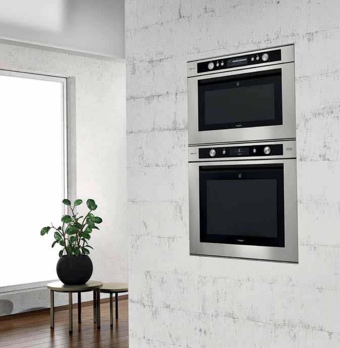 Řada spotřebičů Absolute Line je navržená pro moderní jednobarevné kuchyně nebo kuchyně v kombinaci s barevnými detaily.