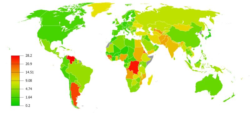 Míra inflace ve