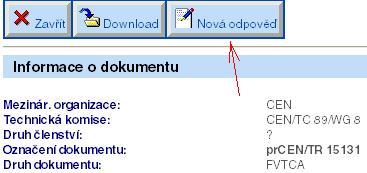 z otevřeného dokumentu stisknutím tlačítka