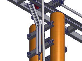 Podpěry dřevěný sloup Up Obr.2c Montáž pohonu Ruční pohon (obr. 3 a 4,poz.