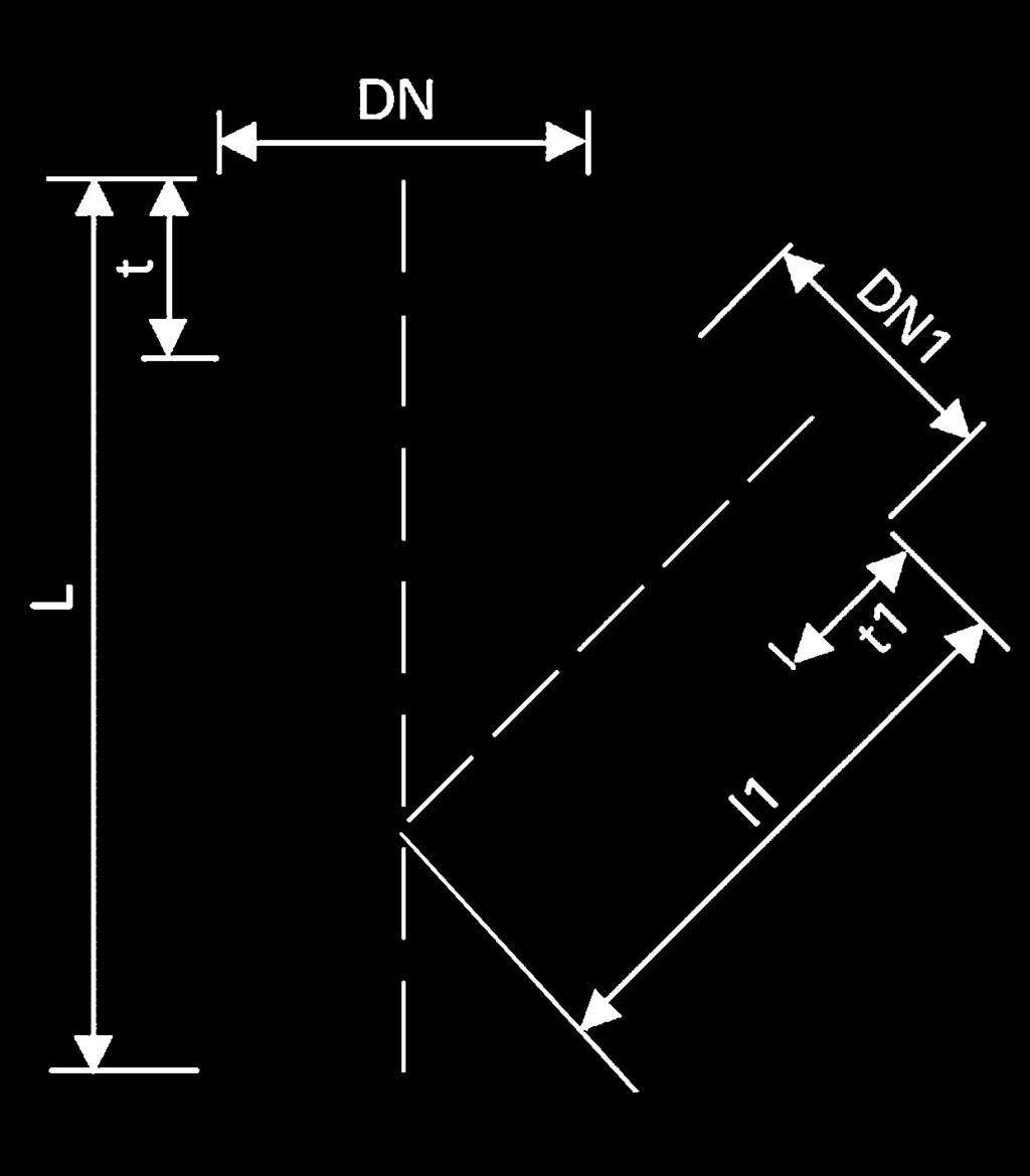 DN DN1 t L t1 l1 Hmotnost Kód mm mm mm mm mm Kg/ks výrobku 300 150 134 798 95 451 6,0 05173 300