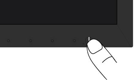 Používání monitoru Zapnutí napájení monitoru Stisknutím tlačítka zapněte monitor.