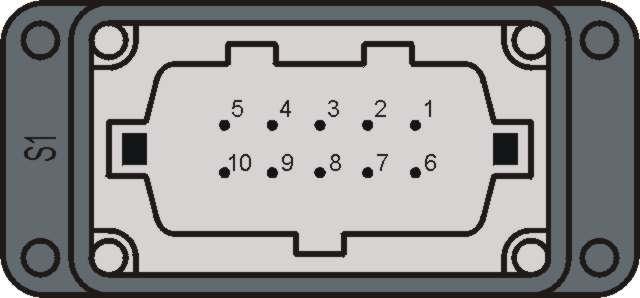 4.1 Konektor S1 Pin Jméno Popis S1.1 ActGND Snímání polohy ak ního lenu Svorka 5(E) A S1.2 ActPos Svorka 4(A) A S1.3 Act8V Svorka 3(D) A S1.