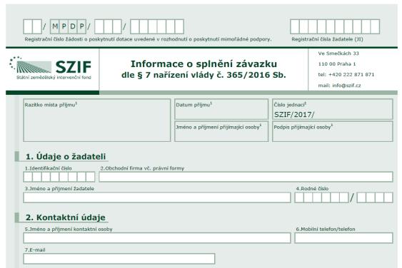 1. ÚVOD Tato příručka slouží pro žadatele o mimořádnou podporu na přizpůsobení pro producenty mléka a zemědělce v dalších odvětvích živočišné výroby podle nařízení Komise v přenesené pravomoci (EU) č.