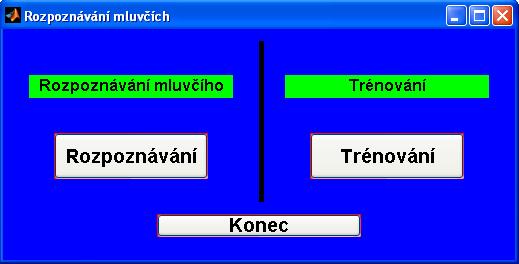 Stiskem tlačítka s nápisem ENGLISH vybereme anglickou verzi programu. Rozdíl mezi jednotlivými verzemi je pouze v popisu oken a tlačítek. obr.