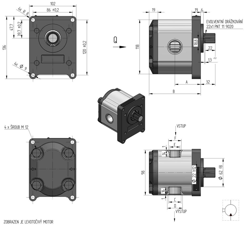 Katalog zubových čerpadel Katalogové listy základních provedení řady KATAOGOVÉ ISTY ZÁKADNÍCH POVEDENÍ ŘADY -31-08D12-SM09M07-N. 183 9476-31- 08D12-SM09M07-N. 183 9047-28- 08D12-SM09M07-N.