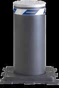 Automatické sloupky Poller RI-H S integrovaným hydraulickým pohonem A SECURITY A 275 RI 600 H / A 275 RI 800 H pro vysokou frekvenci používání (cca 2000 pohybů/den) zvláště vysoká ochrana díky