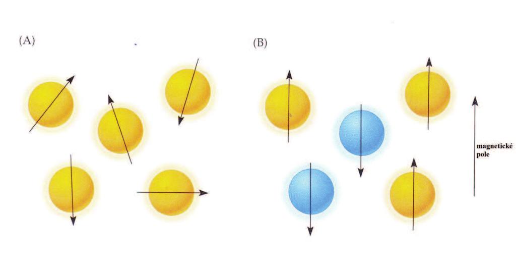 způsobí rozštěpení energetických hladin, dále způsobí změnu prostorové orientace magnetických dipólů jader vzhledem ke směru vnějšího magnetického pole.