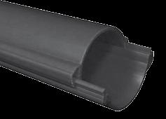 1 Kabelové ochranné trubky z PVC - hladké 6 m tyč - DIN 16873 Pevné elektroinstalační trubky z tvrzeného PVC pro střední mechanické zatížení.