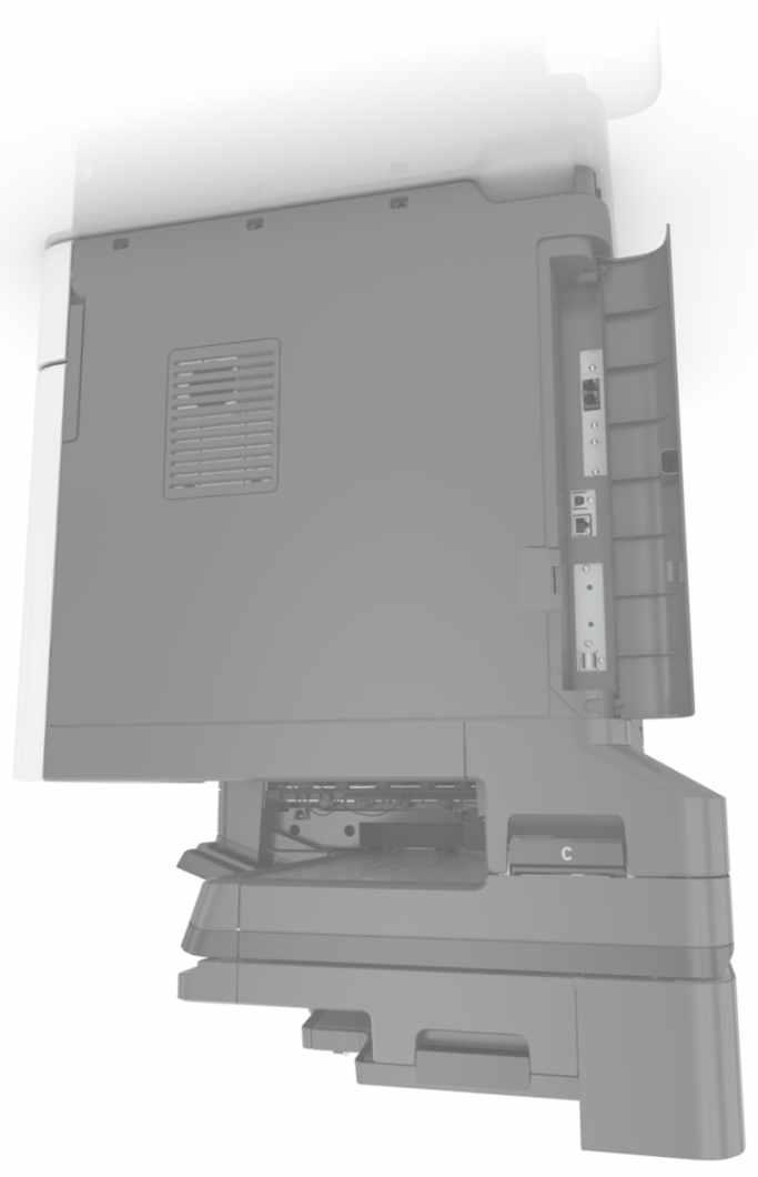 Faxování 50 Připojení tiskárny k zásuvce na zdi v Německu Německá zásuvka na zdi má dva druhy portů. Porty N jsou určeny pro faxy, modemy a záznamníky. Port F je určen pro telefony.