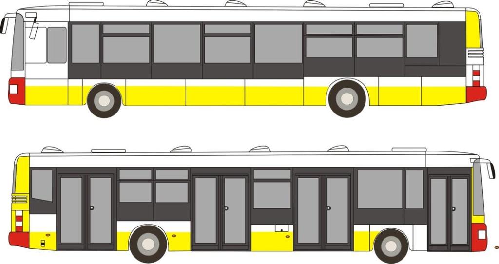 6. REKLAMNÍ FÓLIE DOPORUČENÉHO FORMÁTU cca 9,00 x 2,30 m cca 9,00 x 2,30 m (dle typu vozu) Tato fólie může být umístěna pouze na nenástupní straně vozu.