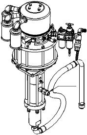 StediFlo čerpadlo 57:1 5 Popis Kapalinové čerpadlo StediFlo 57:1 je vzduchem ovládané nerezové čerpadlo vhodné pro rozpouštědlové a vodné nátěry.