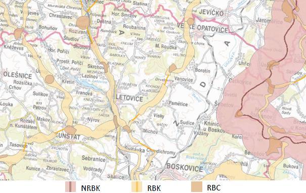 Obrázek 21 Mapa prvků ÚSES na území MAS Zdroj: AOPK ČR 1.9.