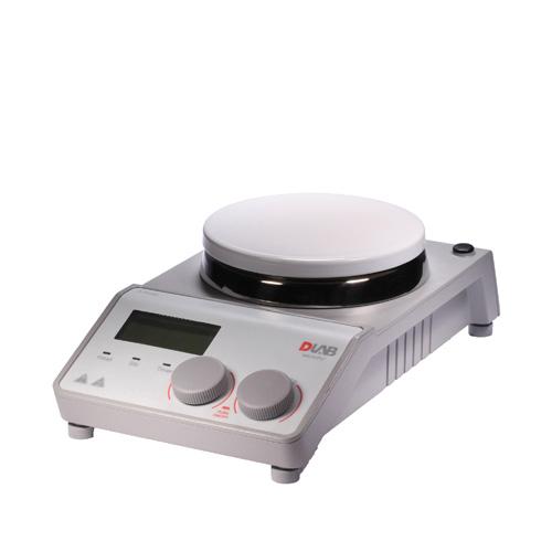 MAGNETICKÉ MÍCHAČKY DLAB MS7-H550-S Digitální magnetcká míchačka s ohřevem Mikroprocesorem řízená míchačka s ohřevem, digitálním nastavením otáček / teploty je vhodná k míchání kapalin až do objemu