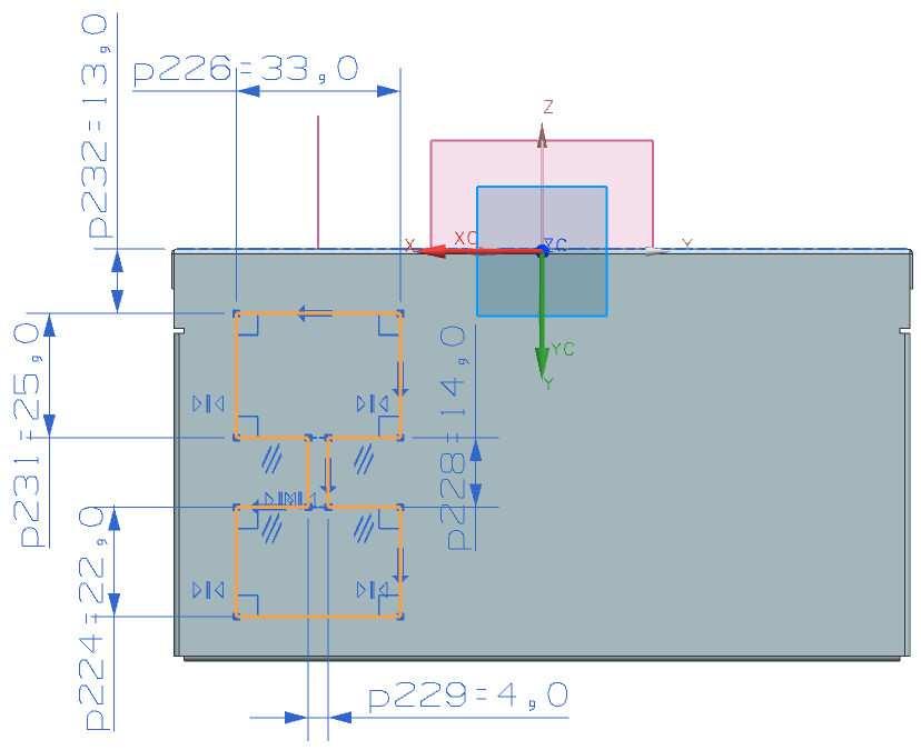 osy Y 114. Potvrďte a rovinu pojmenujte DTM1 115. Spusťte příkaz Extrude. 116.