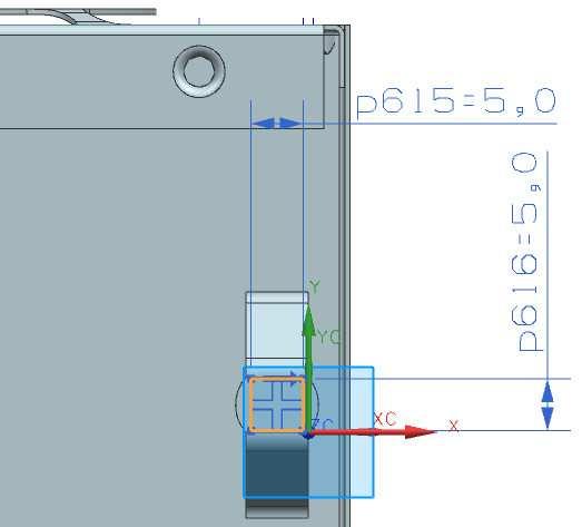 Pomocí tlačítka Start se přepněte zpět do režimu NX Sheet Metal. 288. Spusťte příkaz Solid Punch. 289.