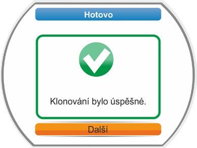 Tato funkce umožňuje jednoduché a rychlé uvedení do provozu, například po výměně elektronické jednotky. Obr. 1: Průběh klonování pohonu Ovládací sekvence 1.