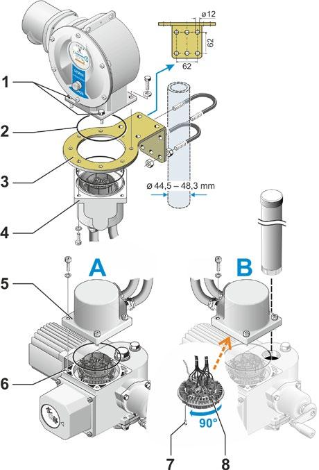 3 Montáž a připojení 3 Montáž a připojení 3.3 Oddělená instalace Pokud to vyžadují okolní podmínky např.