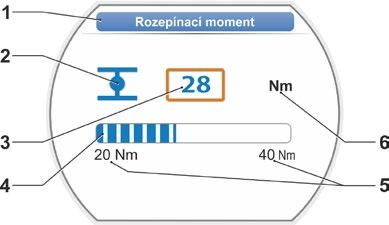 Návod k obsluze 4 Pokyny pro obsluhu a provoz Nastavení po krocích 4 V závislosti na parametrech se změna hodnot parametrů provádí v zadaných stupních, jako např. při nastavení rozepínacího momentu.