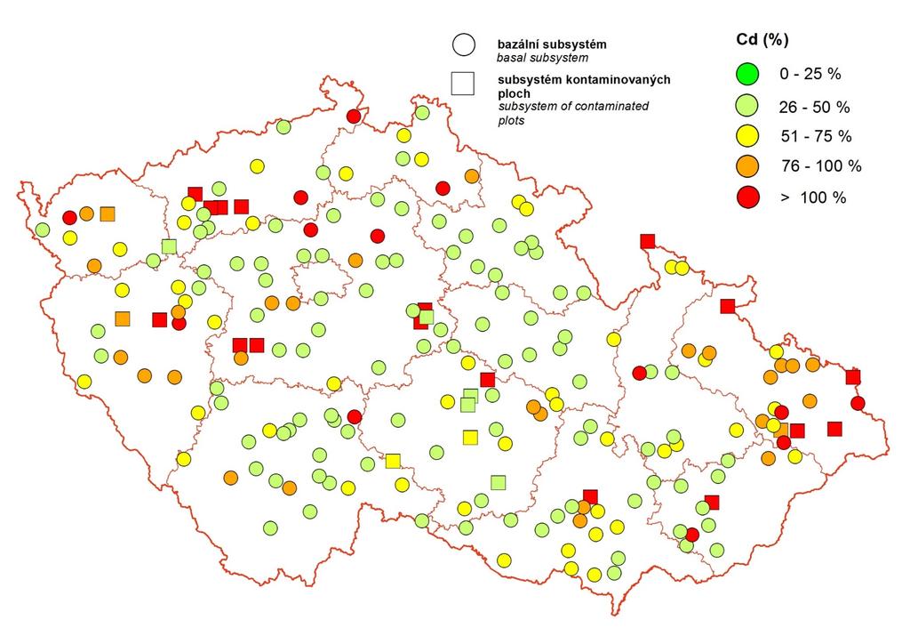 Rizikové prvky / Potentially toxic elements - Cd 0,4 mg.