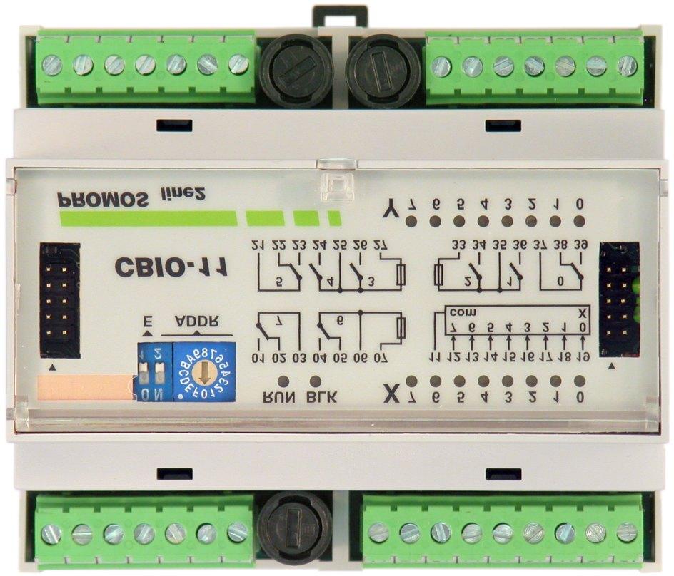 CBIO-/, SBIO-/ CBIO-/ s komunikací CANopen SBIO-/ s komunikací RS-, různé protokoly vstupů / V s galvanickým oddělením Provedení pro stejnosměrné i střídavé signály Digitální filtrace vstupů relé s