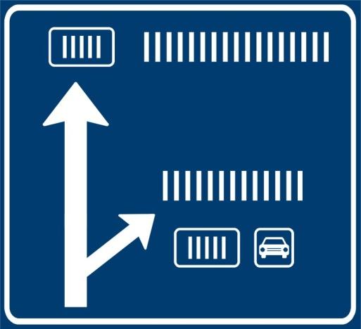 Pokud se směr k dálnici nebo SMV vztahuje pouze k určitému cíli, umísťuje se příslušný symbol u daného cíle. 2.3.7.