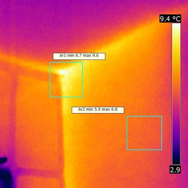 02. Exteriérový snímek Datum snímku: 6.2.2016 7:13 Min [ C] Max [ C] Průměr [ C] Jméno snímku: IR_3731 Celý obraz + 2,8