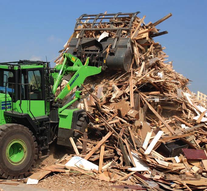 Řešení šitá na míru Sekce Pracovní vybavení Kolové nakladače Komatsu zkombinované se širokou řadou originálního pracovního příslušenství Komatsu poskytují perfektní