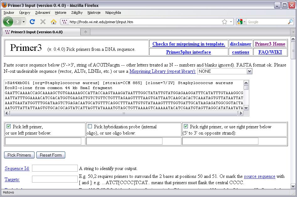 Primer 3 (http://frodo.wi.