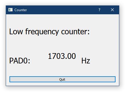 Poté co uživatel nastaví parametry frekvence a střídy stiskne tlačítko Enable. Aplikace vyšle do kitu instrukce pro nastavení výstupu.