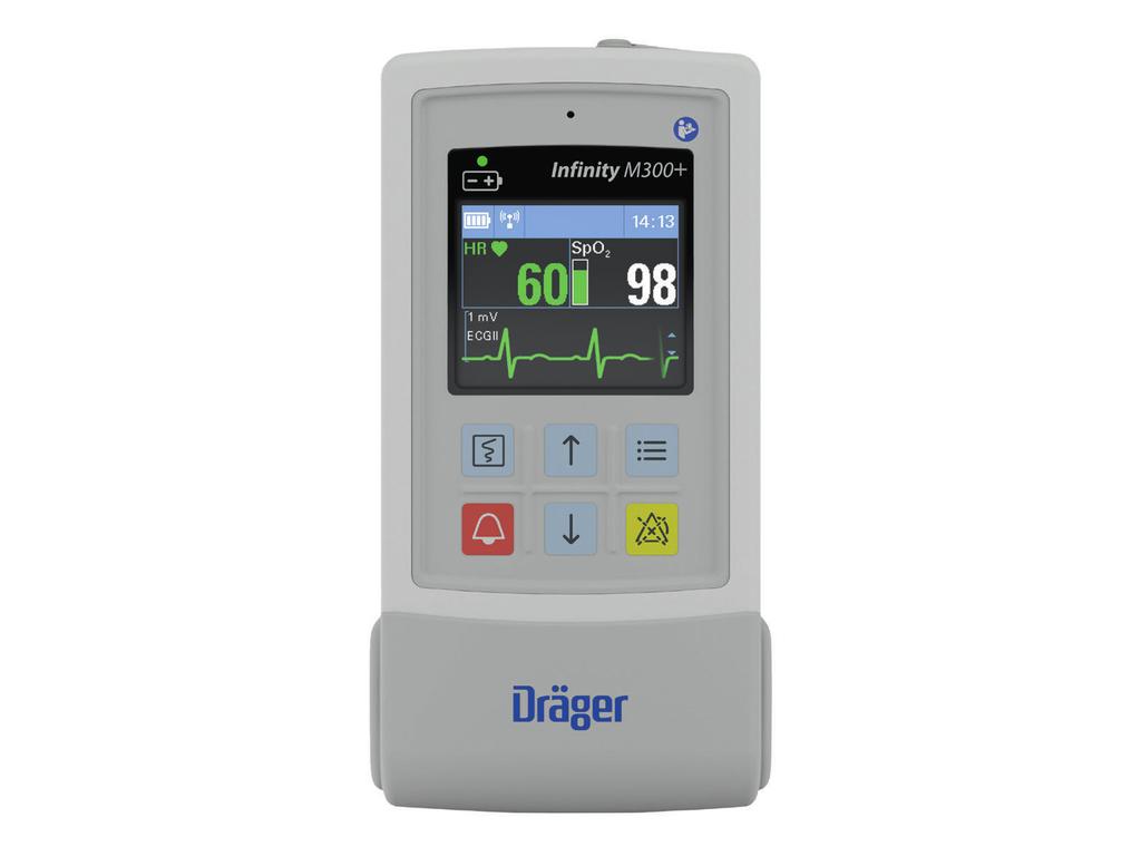 Inﬁnity M300+ Telemetrie Přístroj Inﬁnity M300+ umožňuje kontinuální telemetrické sledování pacientů přes stávající nemocniční WiFi síť.