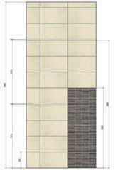 : SI15 Výška: 2 650 mm Dlažba: Next Antracite Panely obsahují: Obklad, lisovaná mozaika, dekorační lišta nerez.