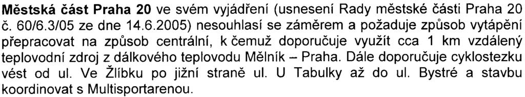 Dále se upozoròuje na nutnost poèítat u pøipravovaného sportovního areálu v severozápadním kvadrantu navrhované køižovatky s autobusovou zastávkou MHD.