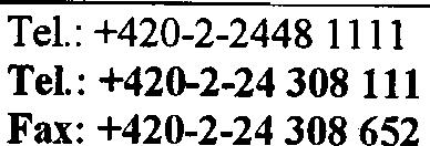 2, 11000 Praha 1 Pracovíštì: Hraïèanské nám. 8,11854 Praha 1 E-mail: kr@urm.