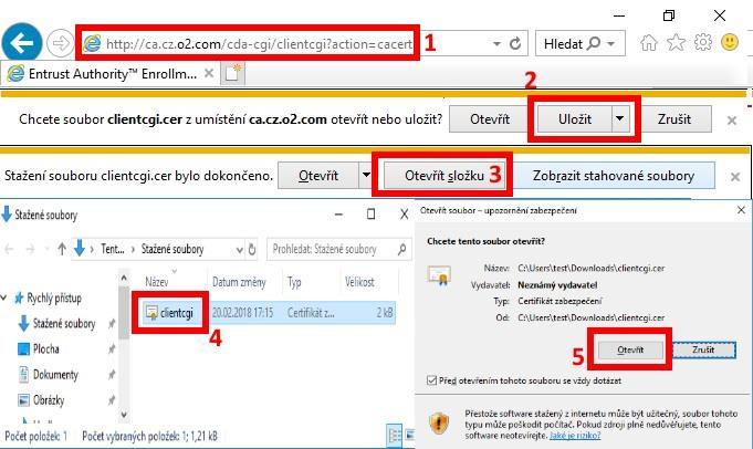 2 Příprava zařízení a jeho operačního systému Bezproblémovou aktivaci a instalaci PKI-O2CZ-Autentizačního certifikátu podle tohoto návodu provedete pouze v Internetovém prohlížeči Internet Explorer