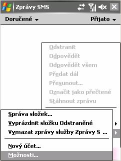 Nastavení SMS Služba Krátkých textových zpráv (SMS) Vám umožní na mobilním telefonu přijímat a odesílat SMS zprávy. Více informací o službě SMS najdete na sms.