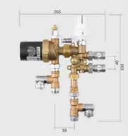 118 mm Schlüter -BEKOTEC-THERM-ZV Schlüter -BEKOTEC-THERM-ZV je ventil topných zón, který otevíráním a zavíráním obsluhuje současně všechny topné okruhy připojené na rozdělovač topných okruhů