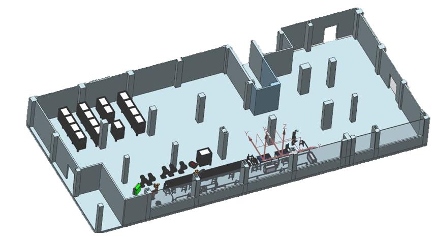 Automatic warehouse Machining area