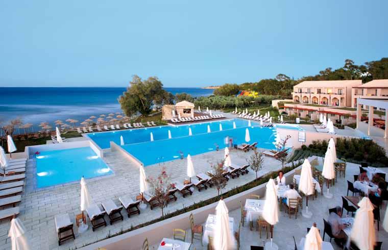 Hotel Eleon Grand Resort & Spa ***** Hotel vyšší kategorie s krásnou polohou přímo u pláže je vhodný pro rodiny s dětmi i dvojice, nabízí kvalitní all inclusive služby.