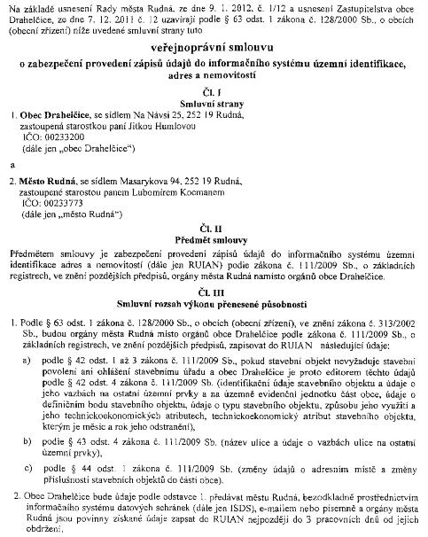 Částka 4/2012 Věstník právních předpisů Středočeského kraje Strana 256 75/VS/2012 Veřejnoprávní smlouva