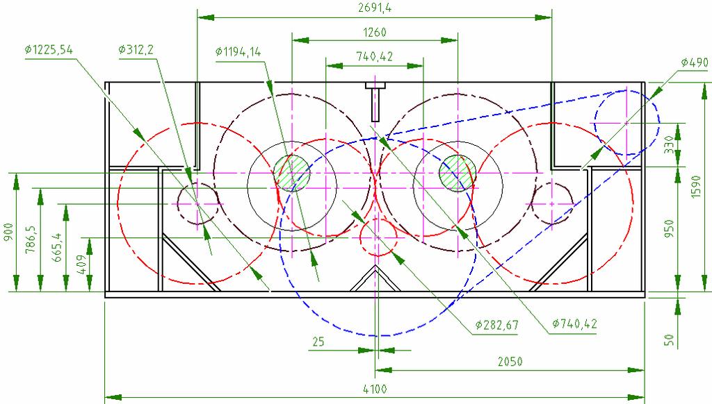 Str. 34 Průměr roztečné kružnice pastorku spojkového hřídele: m z5 1 1 D5 68,173 mm (47) cos β cos0 Převodový poměr mezi vloženým kolem a spojkou: z4 58 i34,76 (48) z 1 5 Otáčky předlohy: n n i 8 3,