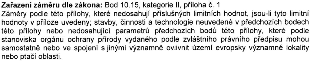 platném znìní (dále jen zákon) Zámìr: Bytový dùm Nikolajka, Ostrovského, Praha 5 - Smíchov Zaøazení zámìru dle zákona: Bod 10.